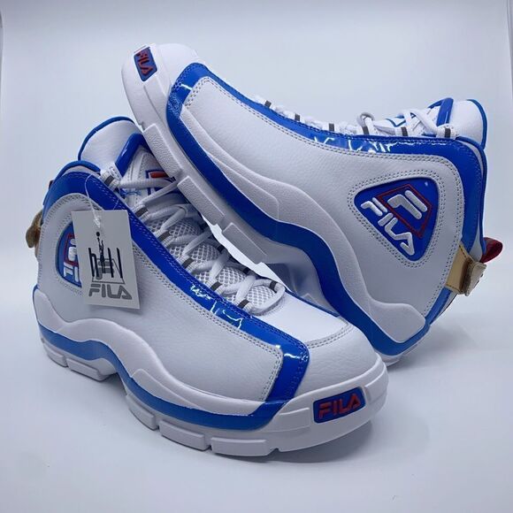 Fila Grant Hill 2 Men’s Size 9.5 White Vapor Blue Basketball Shoes 1BM01753-147